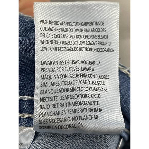 WallFlower Jeans Womens 3 Skinny Stretch Denim Double Button Mid Rise Y2K - Picture 11 of 15